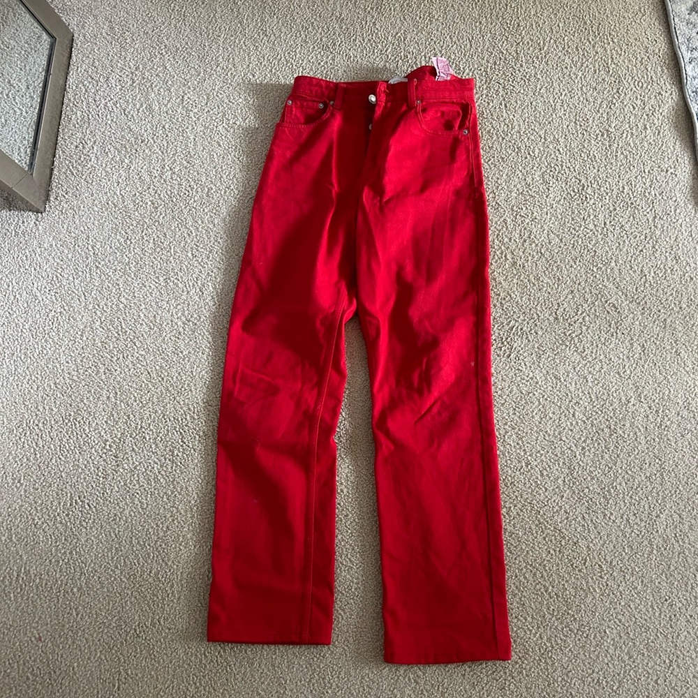 ZARA RED JEANS